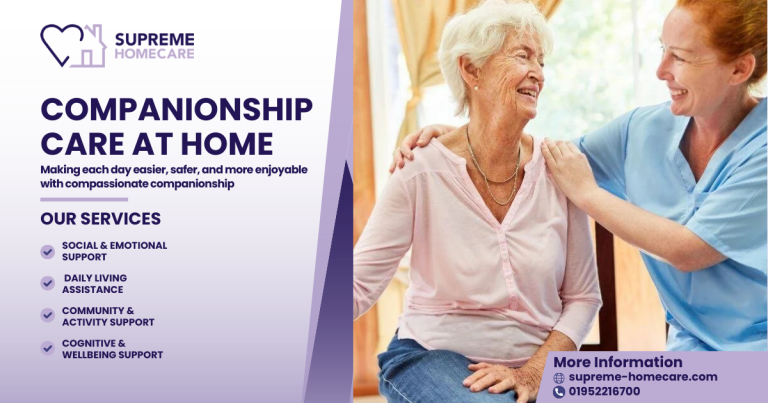 Companionship Care at Home by Supreme Homecare Support When Your Loved Ones Need It the Most 12 Companionship Care at Home | Supreme Homecare