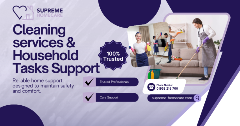 Helping You Maintain a Safe Home with Cleaning Services and Household Tasks Assistance by Supreme Homecare 14 Cleaning services & Household Tasks Support